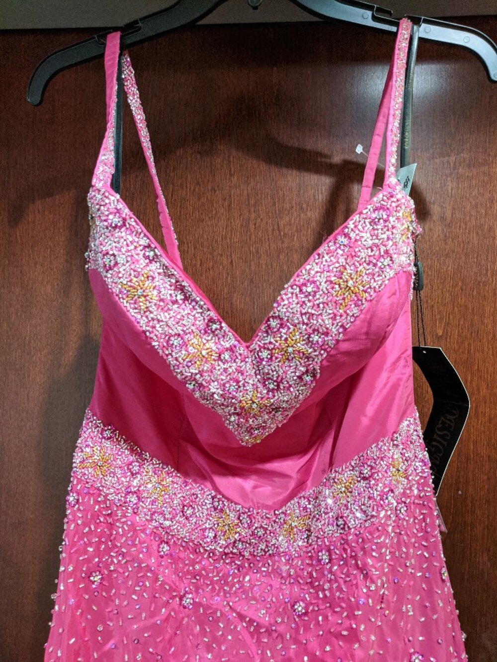 Riva Designs 6679 Size 10 Raspberry Pink Prom Dress - Picture 3 of 5